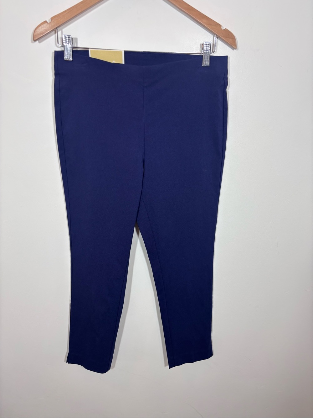 Michael Kors Super Skinny Pull On High Rise Ankle Dress Pant NWT Blue Medium - Picture 2 of 11